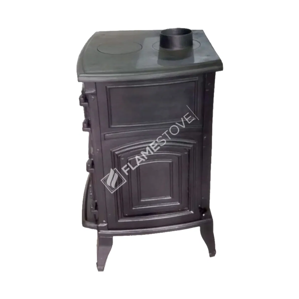 Sirius Mega Fırınlı Döküm Soba: Yüksek Verimli Odun Kömür Sobası, Schott Robax Camlı, Güçlü 18 kW Isıtma