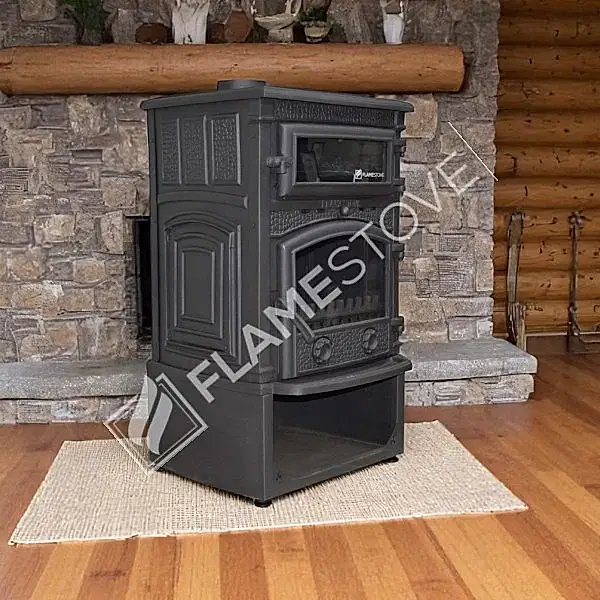 Flame Stove FS-13ST Sirius Maxi Fırınlı Döküm Soba, 15 kW Güç, Yüksek Verimli Isıtma