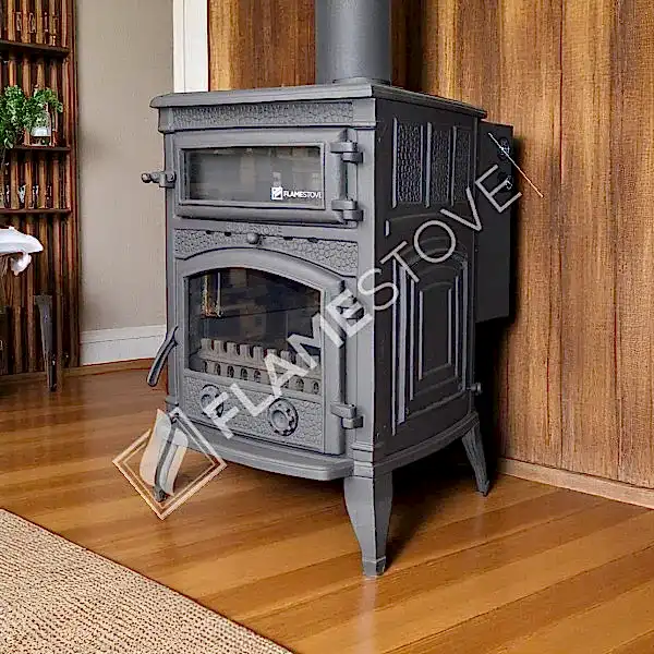 Sirius Mega Sulu Sistem Döküm Soba, Yüksek Verimli Çift Yanmalı Odun Kömür