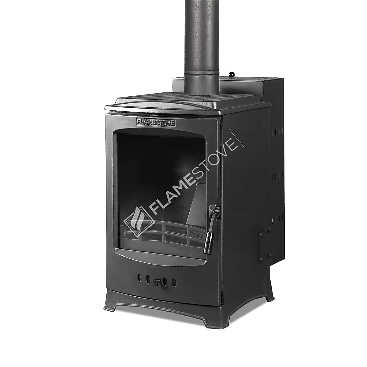 Flame Stove Lodi Krom Hazneli Yüksek Verimli A Sınıfı Pelet Sobası 7 kW
