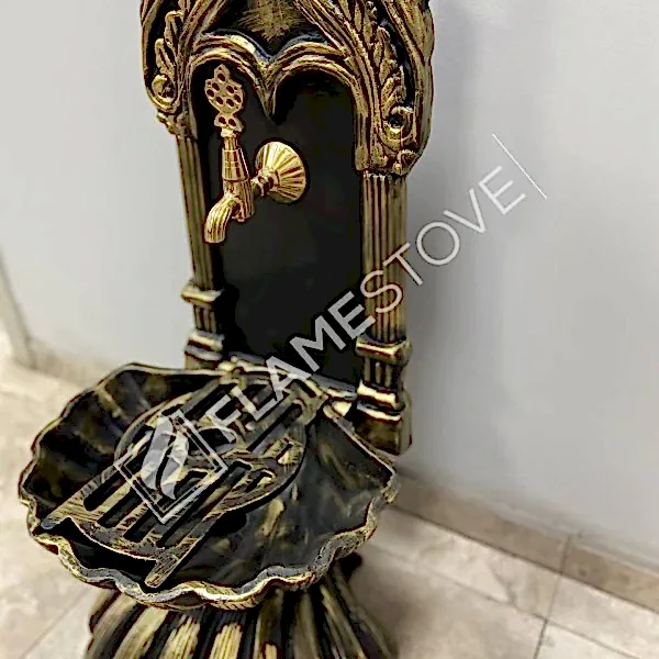 Flame Stove FS-905 Altın Midye Alüminyum Bahçe Çeşmesi: Lüks Dış Mekan Estetiği