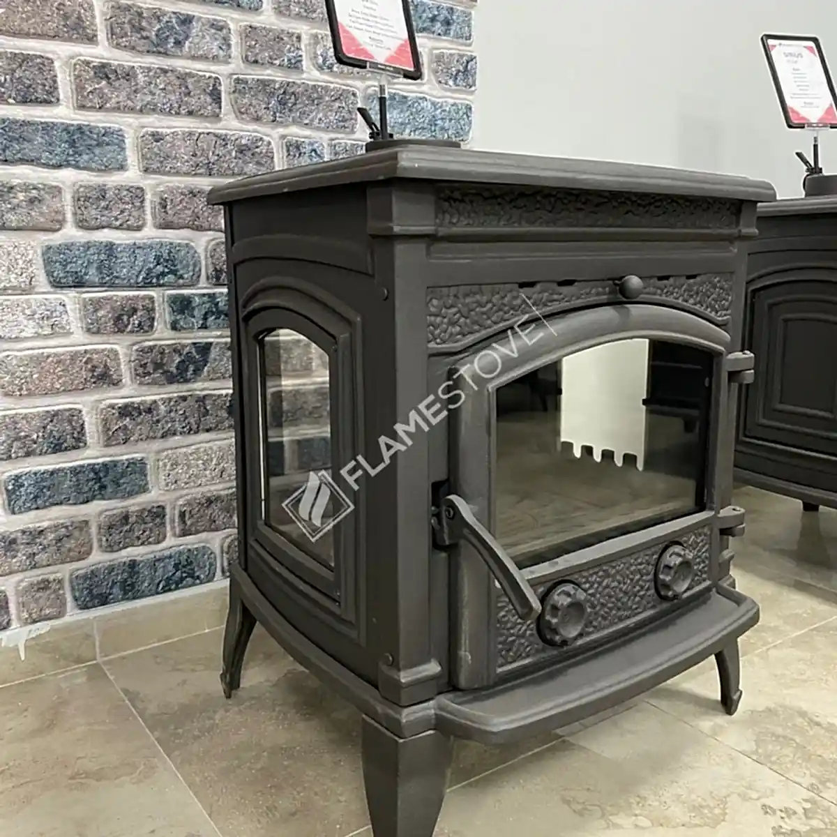 Sirius Ultra 4 Yan Kapak Döküm Soba: Yüksek Verimli Pik Döküm, Schott Robax Cam