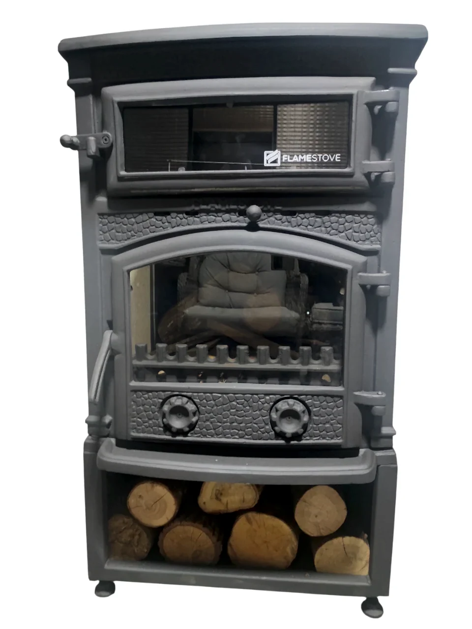 Sirius Maxi Style Fırınlı Odun Hazneli Döküm Soba FS-011ST